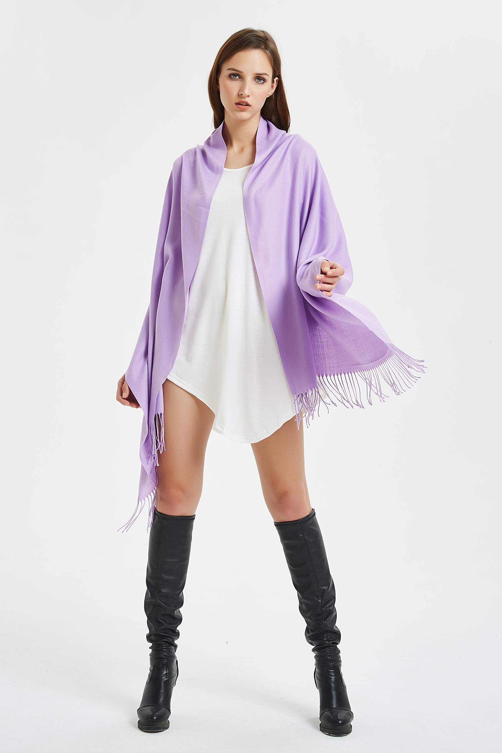 VIVIAN & VINCENT Large Extra Soft Cashmere Blend Women Pashmina Shawl Wrap Stole Scarf VIVIAN & VINCENT Large Extra Soft Cashmere Blend Women Pashmina Shawl Wrap Stole Scarf