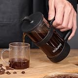 Sivaphe 350ml French Press Coffee Maker Borosilicate Glass Black Plunger view 6