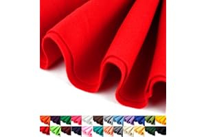 Barcelonetta | Felt Fabric | 72" Wide | 1.6mm Thick | Acrylic & Soft | Felt by The Yard | Felt for DIY Crafts, Projects, Sewing (Red, Half Yard)