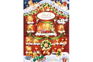 Lindt Advent Calendar Bear, Advent Calendar for Children, Milk Chocolate, Bear, Tablets, Candy, 172g