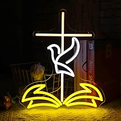 Cross Jesus Led Neon Light，For Room Advent Day