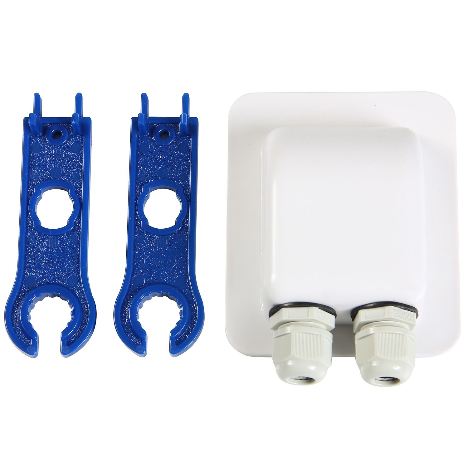 Link Solar Asa Solar Double Cable Entry Gland Weatherproof Mc4 Solar Panel Assembly Toolfor Roof Mounted Solar Panel Motohome Rv Camper