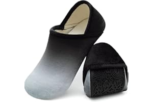 XIHALOOK House Slippers for Women Men Cozy Sock Shoes with Soft Rubber Sole Slip On for Indoor/Outdoor