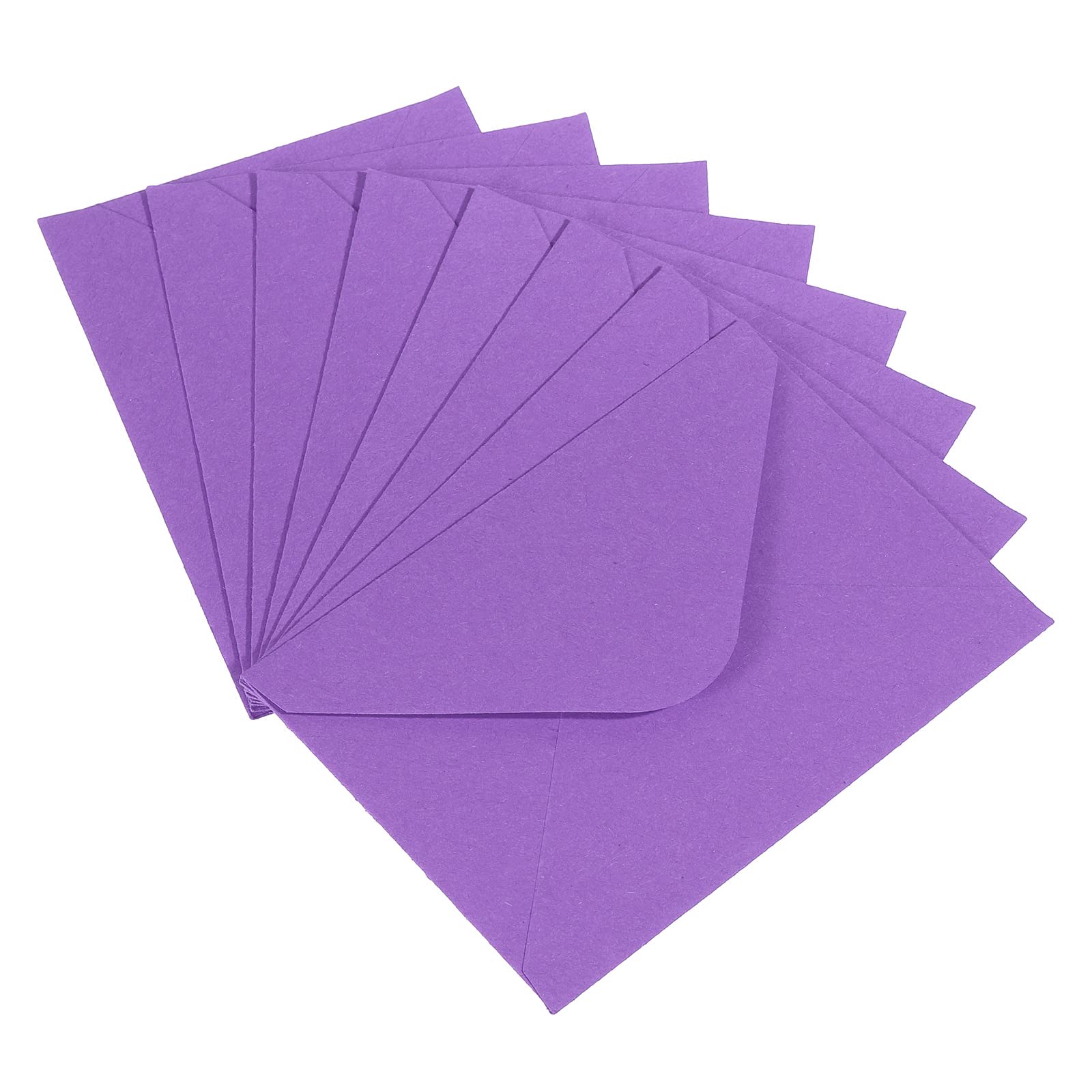 PATIKIL Mini Envelopes, 50 Pack Mini Gift Card Business Card Envelope for Greeting Weddings, Purple