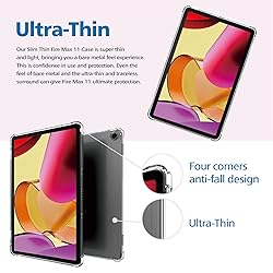 JvKzaen Clear Case for Amazon Fire Max 11 Case