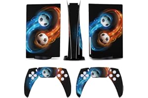 AoHanan Soccer Ball 5 Skin Controller Accessories Cover Skins Anime Vinyl Cover Sticker Full Set for 5 Disc Edition