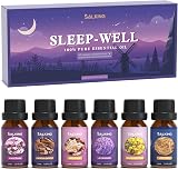 SALKING Sleep Essential Oils Set 6 x 10 ml Lavender Vetiver Sandalwood Valerian