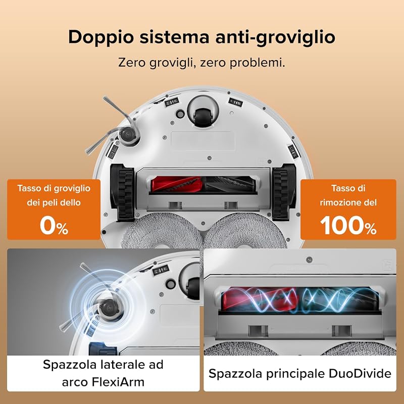 Qrevo Edge 2 Set Robot Aspirapolvere Lavapavimenti 25.000Pa