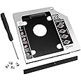 Suiwotin 1pc 9.5mm SATA Hard Drive Caddy, 2nd HDD Caddy Hard Drive Caddy Adapter Case, Universal Compatible with 2.5" SATA Hard Drive