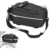 JUST DO Bike Bag Back Rack Bag Waterproof Bicycle Panniers Carrier | Cooler, Big Capacity, with Bottle Bag, for Rear Rack,commuting,e-bike,insulated,easy installation,shoulder strap