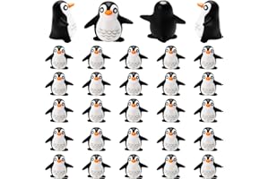 Bbiamsleep 25 Pcs Miniature Penguin Figurines Mini Penguin Figurines Resin Penguin Mini Penguin for Fairy Garden Micro Landscape Winter Christmas Decor