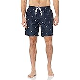 Nautica Mens 8" J-Class Print Quick-Dry Swim