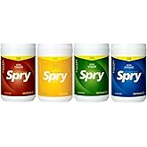 Spry Natural Xylitol Chewing Gum - Variety Pack, 550 Count - Pack of 4 | Aspartame-Free, Sugar-Free, Vegan, Non-GMO, Gluten-Free for Cavities, Bad Breath Freshening, Dry Mouth, Dental Defense System