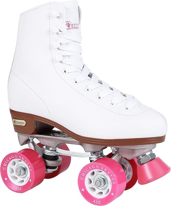 Amazon.com: Chicago Women's Classic Roller Skates - Premium White Quad