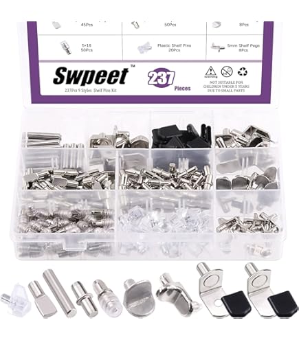 PATIKIL 100-Pack 5mm Shelf Support Pegs – PP Plastic Cabinet Shelf Holder Clips, White – Fits Bookcases, Kitchen Cabinets, Closets & Glass Cases PATIKIL 100-Pack 5mm Shelf Support Pegs – PP Plastic Cabinet Shelf Holder Clips, White – Fits Bookcases, Kitchen Cabinets, Closets & Glass Cases