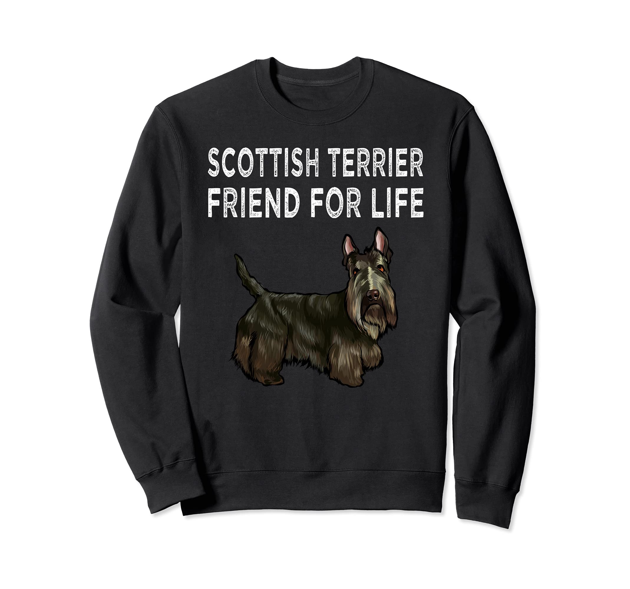 Scottish Terrier Friend For Life Dog Friendship Sweatshirt