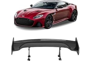 ROYALPARTS 47 Inch GT Wing Rear Trunk Spoiler Wing Compatible with Universal Car Spoiler Rear Wing Rear Trunk Spoiler GT Style Wing Spoiler Carbon Fiber Style