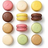 Bester Caviar French Macarons, Assorted 2 X 12-Pack Gourmet 144g (24 count) | Chocolate, Coffee, Lemon, Raspberry, Vanilla, Pistachio, Frozen Sweet Petite Four, Authentic French Macaron Gift Box, 24ct