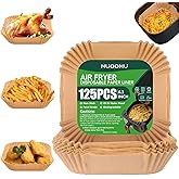 Air Fryer Disposable Paper Liners Square, Non-Stick Parchment, AirFryer Accessories for Baking Microwave Oven Frying Pan, Oil