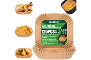 Air Fryer Disposable Paper Liners Square, Non-Stick Parchment, AirFryer Accessories for Baking Microwave Oven Frying Pan, Oil