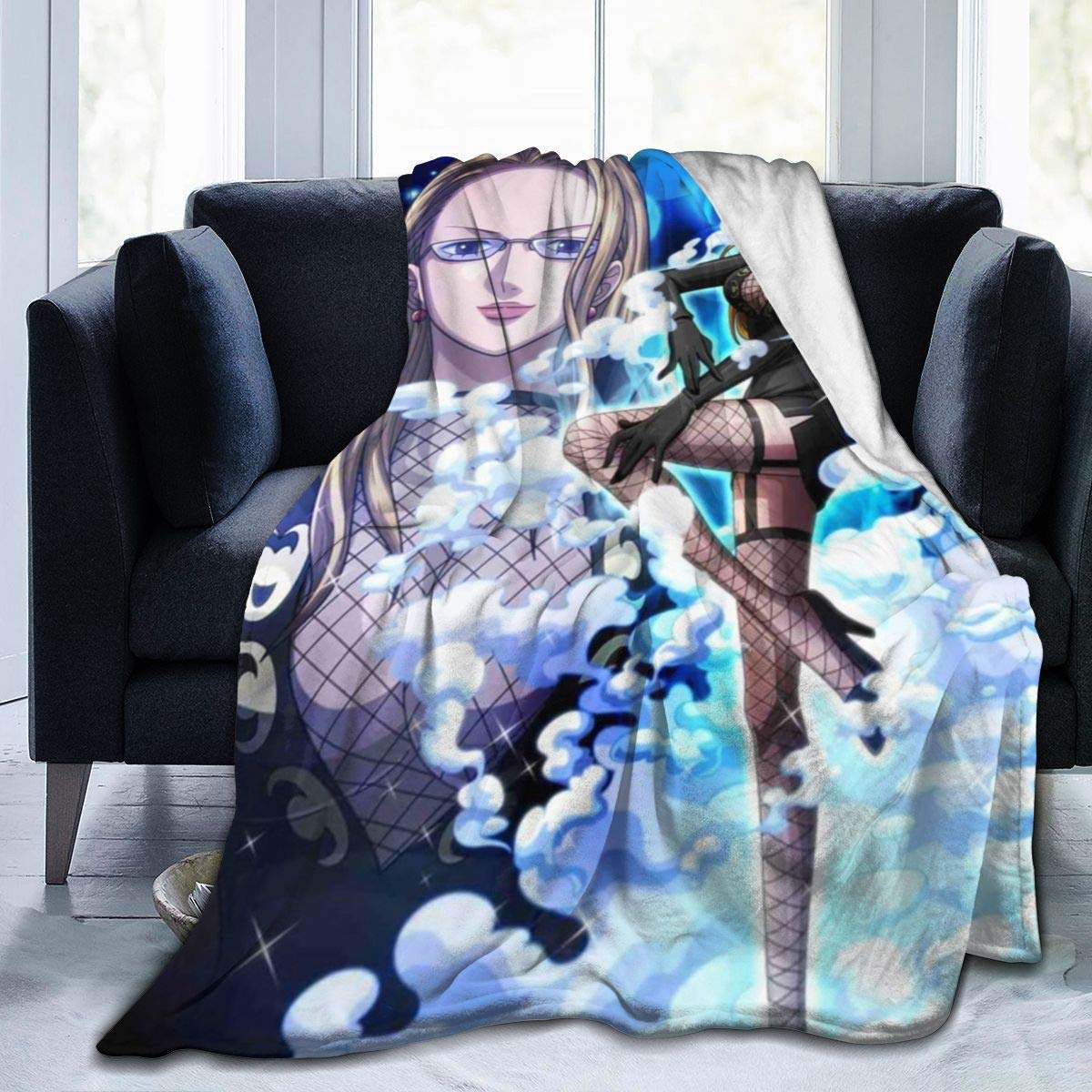 Greatopmestyle Classic Ultra-Soft Micro Fleece Blanket with 80 x 60 in, Folding Skin-Friendly Japane