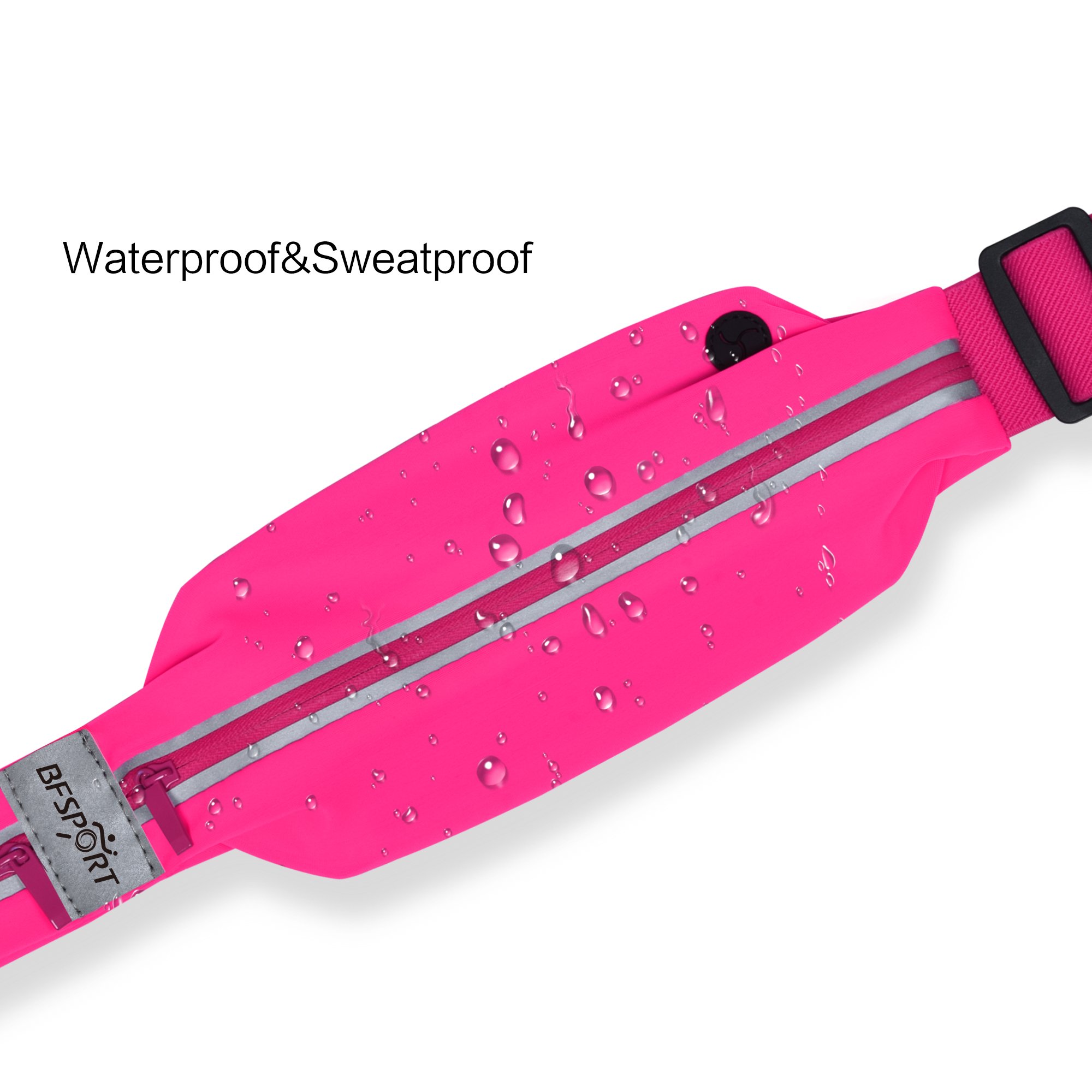 Sport Running Belt - BFSPORT Water Resistant Waist Storage Belt for iPhone 8/8plus/7/7Plus/6/6S/6Plus, Samsung S8,S7 and Other Smartphones