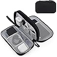 Portable Electronics Travel Organizer with Double Layer Design, Waterproof Electronic Organizer to Hold USB Flash Drive, Cord
