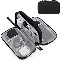 Portable Electronics Travel Organizer with Double Layer Design, Waterproof Electronic Organizer to Hold USB Flash Drive, Cord