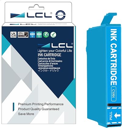 LCL Compatible Cyan Ink Cartridge for Epson 603XL XP-3100 WF-2810