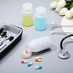 Zhehao 30 Pcs 4 oz Sample Bottle with Cap Wide