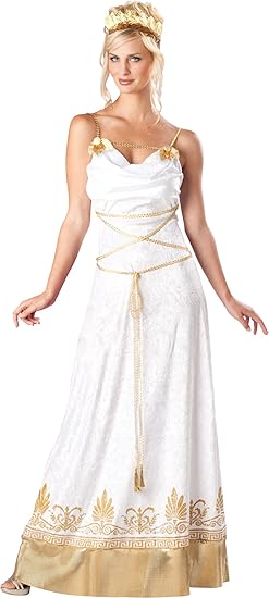 white goddess dress