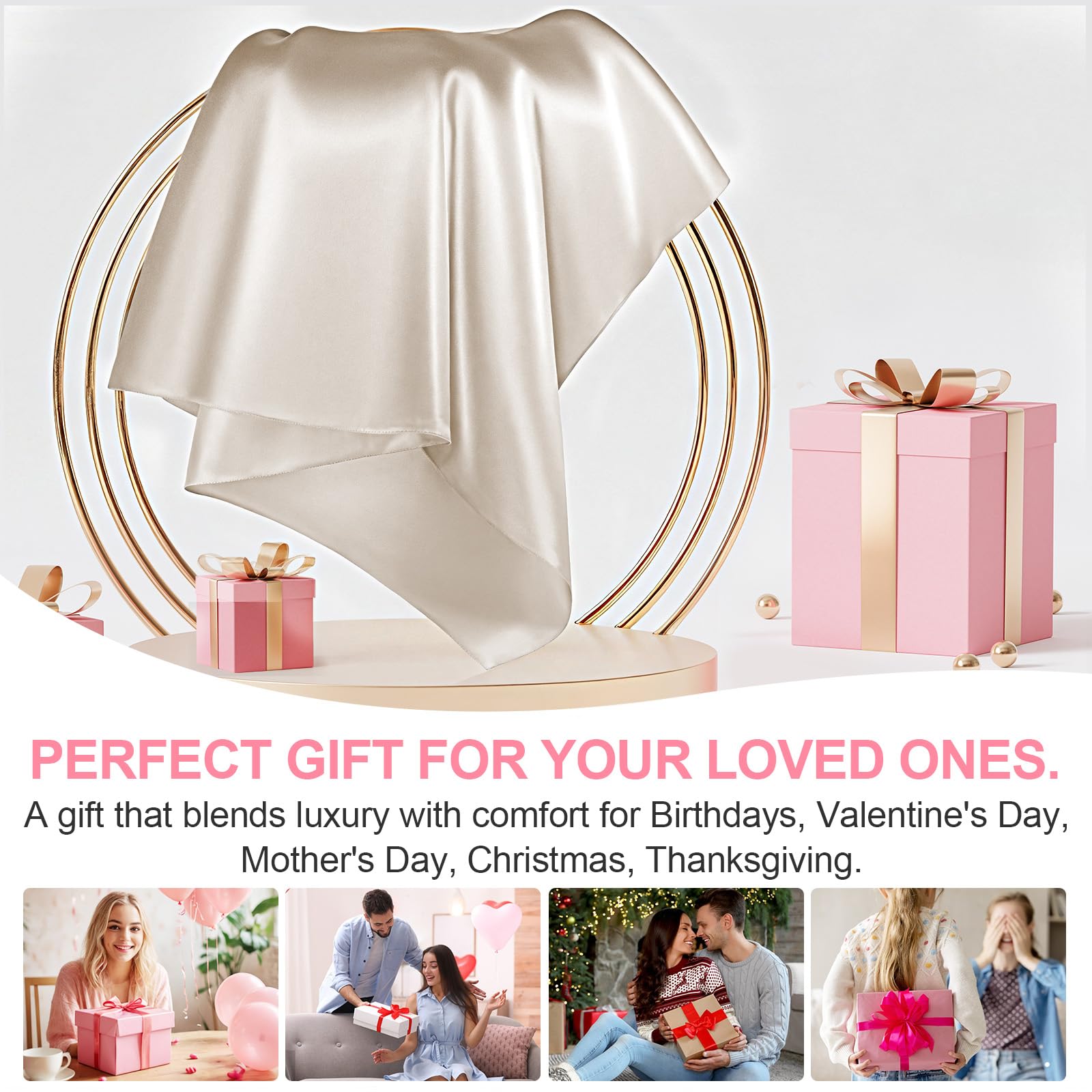 Mulberry Silk Pillow Cases Standard Size with