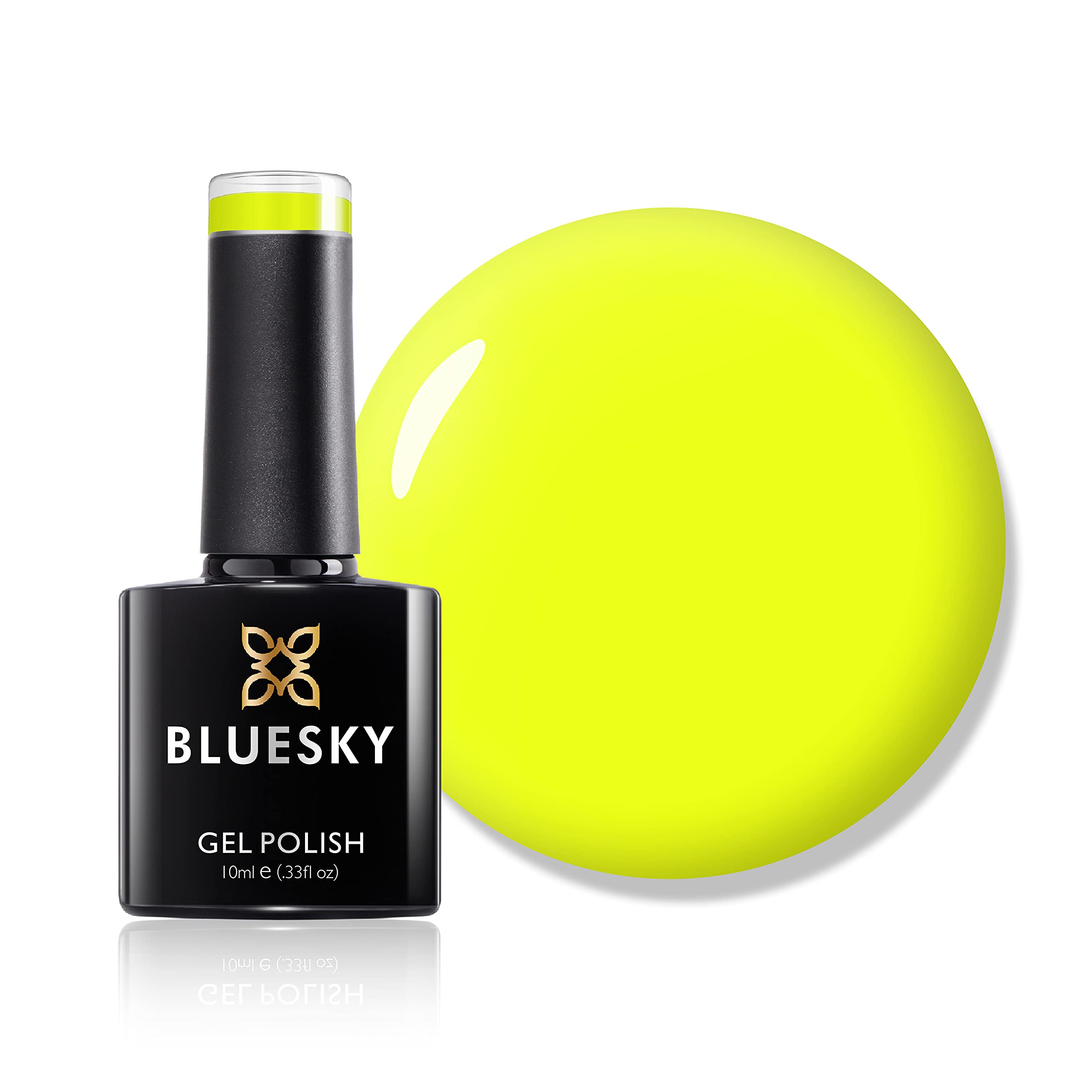 Bluesky Gel Nail Polish, Sorbet Zest Neon34, Bright Neon Summer Yellow, Long Lasting, Chip Resistant, 10 ml (Requires Drying Under UV LED Lamp) — image 1