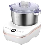 AIZIYO DoughChief, 5.3QT Dough Maker, Dough Mixer with Ferment Function, 304 Stainless Steel Bowl, Removeable lid, Face-up Touch Panel, Electric Dough Proofing Box for Pizza, Bread, Pasta & Mochi