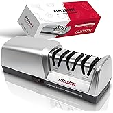 BLACKBADGE Professional Electric Knife Sharpener for Kitchen Knives, 3-Stages Sharpener System with Diamond Abrasives, Quickl