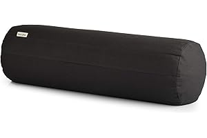 basaho Yoga Bolster | Organic Cotton | Buckwheat Hulls | Removable Washable Cover