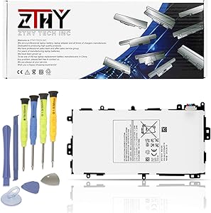 ZTHY New SP3770E1H Tablet PC Battery Replacement for Samsung Galaxy Note 8.0 GT-N5100(3G&Wifi) GT-N5110(Wifi) GN-5120(3G 4G LTE Wifi) SGH-I467 SGH-I467ZWAATT with Tools 3.75V 4600mAh
