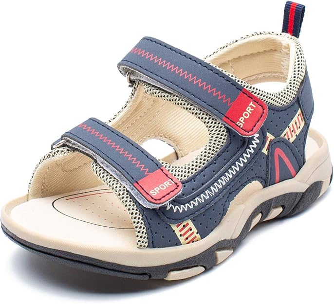 Amazon.com | HOBIBEAR Boys Girls Summer Sandals Non-Slip Outdoor Beach Water Shoes Adjustable 