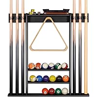 XCSOURE Pool Cue Rack Holder Wall Mount, Billiard Stick Holder Wall Mounted, Pool Table Accessories for Billiard Room, Club,
