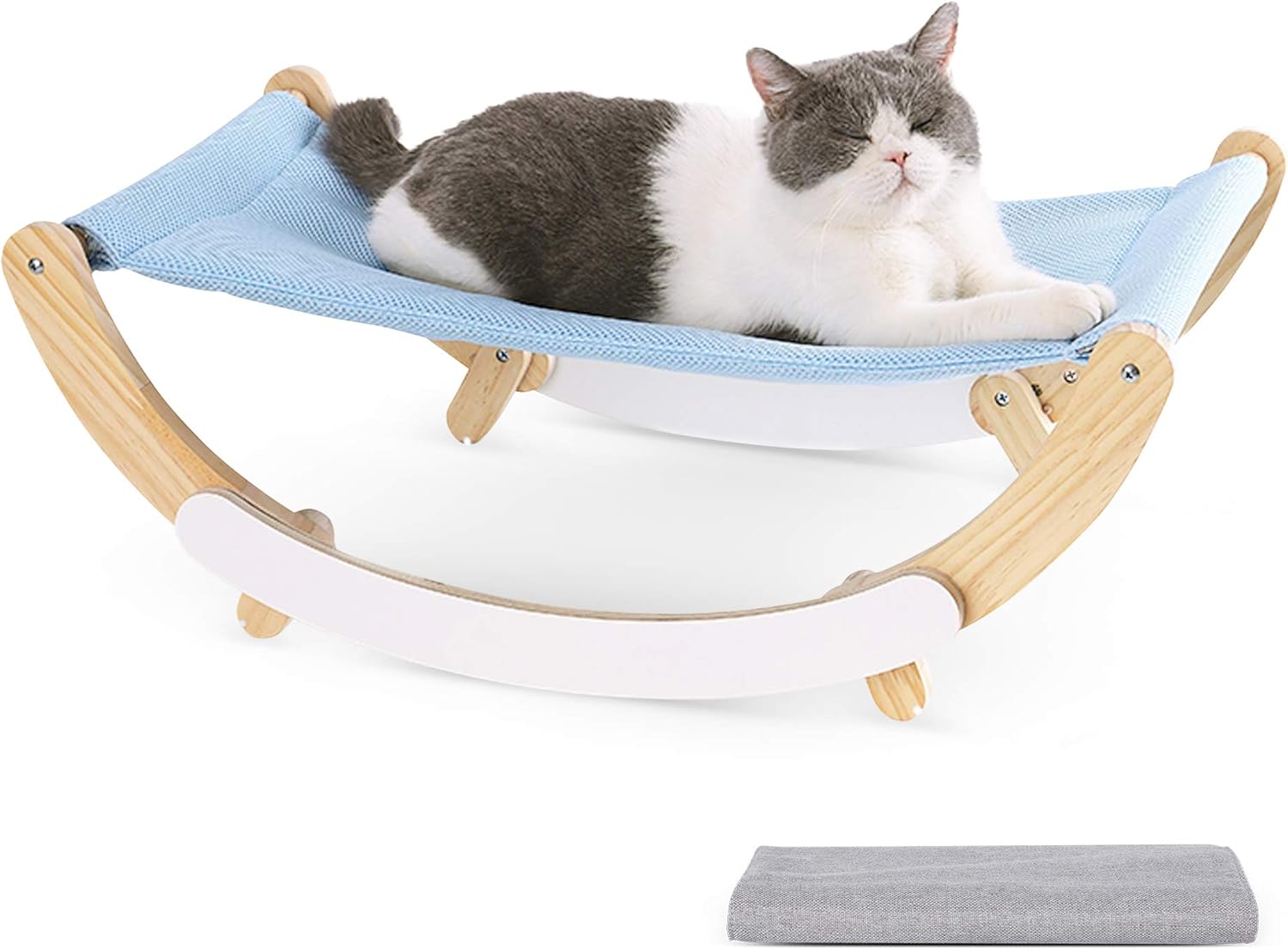 HAPPY HACHI Cat Bed Swing Bed 2 in 1 Cradle and Hammock Pet Bed for