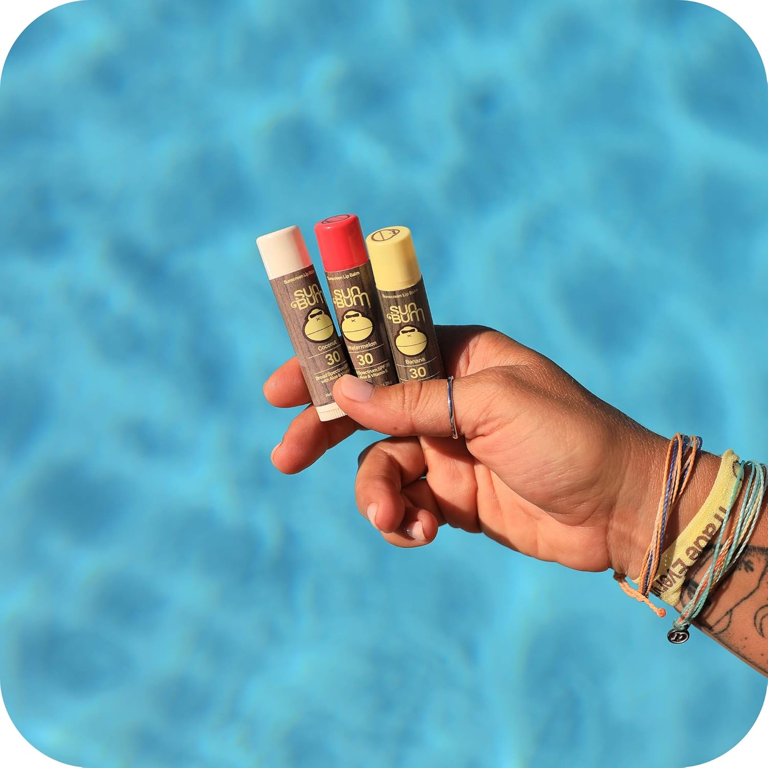 Sun Bum SPF 30 Sunscreen Lip Balm | Vegan and Cruelty Free Broad Spectrum UVA/UVB Lip Care with Aloe and Vitamin E for Moisturized Lips | Variety Pack |.15 oz : Beauty