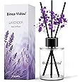 Reed Diffuser, Binca Vidou Lavender Reed Oil Diffusers Set for Office Decor Bedroom Living Room Aromatherapy for Gift Idea & Stress Relief 2.7oz(80ml)