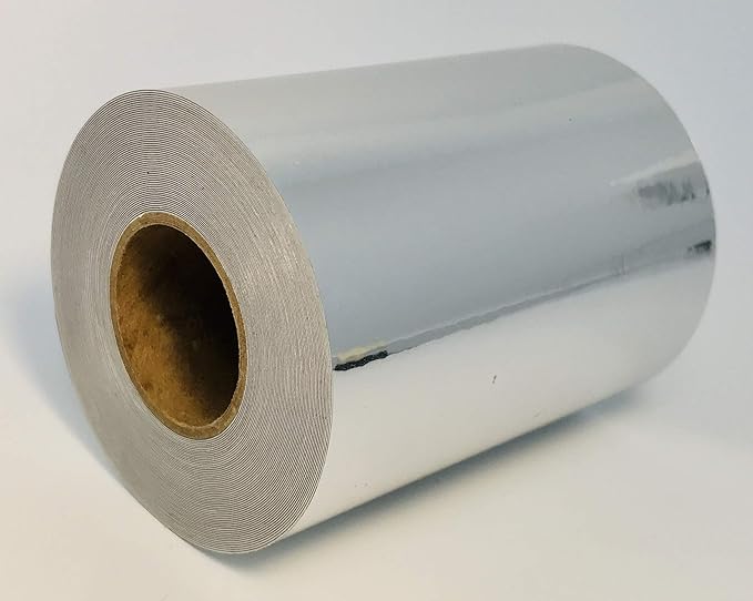 Roll of Chrome Tape, Automotive Grade, 3 inch x 25 Feet