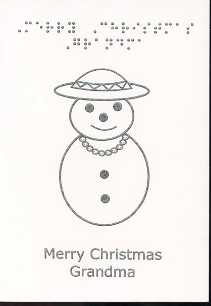 Buon Natale Nonna.Braille E Tattile Biglietto Di Auguri Di Buon Natale Nonna Amazon It Cancelleria E Prodotti Per Ufficio