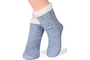cosyone1997 Women's Fuzzy Slipper Socks with Non-slip Grippers, Cozy & Unique Gifts
