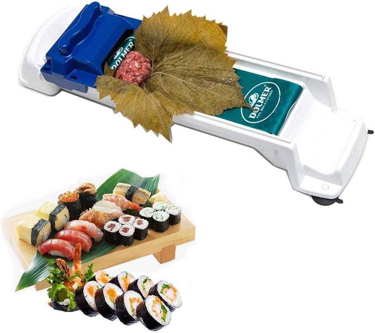 Sushi Mold Vegetable Meat Rolling Tool Sushi Roller Dolma Sarma Roller Magic Sushi Roller Stuffed Grape Cabbage Leave Grape Leaf Machine