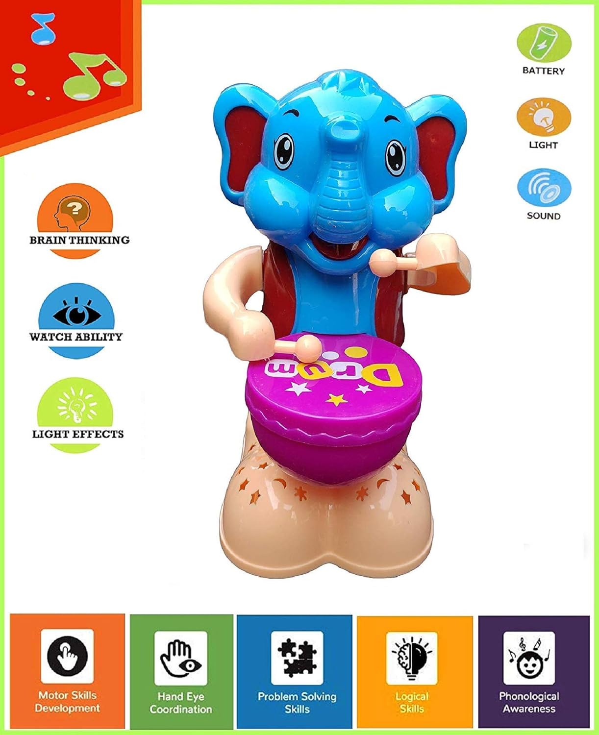 elephant drum toy