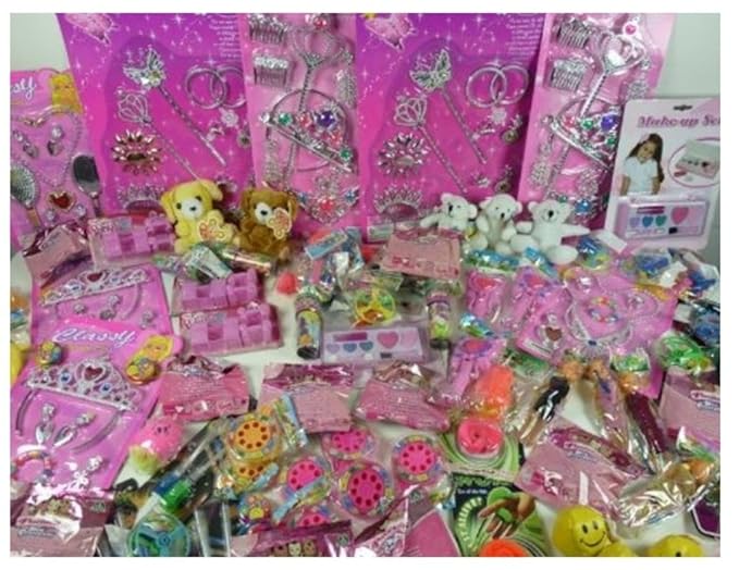 Riesiger Spielwaren-Posten für Mädchen, 20-25 Teilig, Bunt gemischt, tolles Spielzeug als Mitgebsel, Mitbringsel, Tombola und