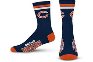 FOR BARE FEET FBF - NFL 2 Stripe Deuce Team Logo Youth Size Kids Crew Socks Approx. 4-8 years old