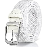 XZQTIVE Braided Belt Stretch Belt for Men and Women Multicolored Woven Golf Belt Elastic Jean Belts